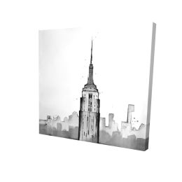 Empire state building - 12x12 Print on canvas