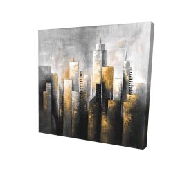 Abstract skyline - 12x12 Print on canvas