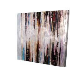 Abstract runny paint - 12x12 Print on canvas
