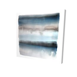 Blue stripes - 12x12 Print on canvas