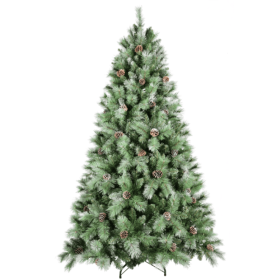 Artificial 7ft Green Christmas Tree With 1348PVC Hard Needle Mixed Branch Tips (Option: Style1)