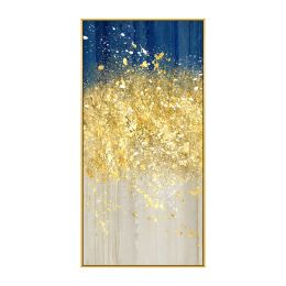 Large Wall Painting On Canvas Handmade Oil Vertical Abstract Art Decorative Pictures For Living Room Wall Decor Painting Golden (size: 100x150cm)