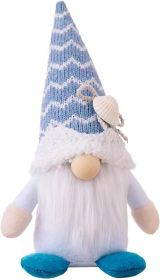 Christmas Gnomes Plush Decoration,Gnome Plush Christmas Decoration Handmade Swedish Dwarf Scandinavian Tomte Elf Gnomes for Home Office Table Dec (Color: White)