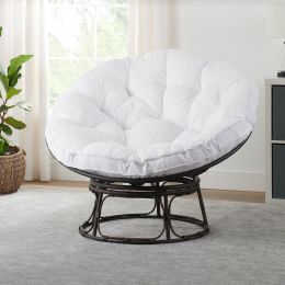 Contemporary;  Living Room Chair 46 inches wide;  upholstered (Color: whiter)