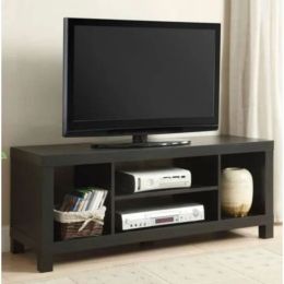 47" TV Stand for TVs up to 42" Espresso;  Antique Oak;  Black Oak;  White (Color: black oak)