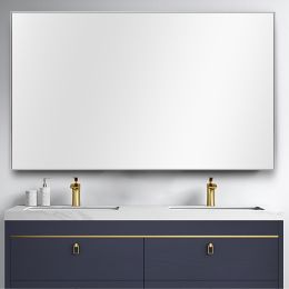 Modern Full-length Bathroom/Vanity Mirror (Color: Silver)