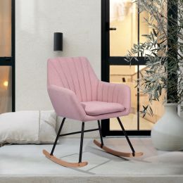 ROCKING CHAIR - GREY (Color: Pink)